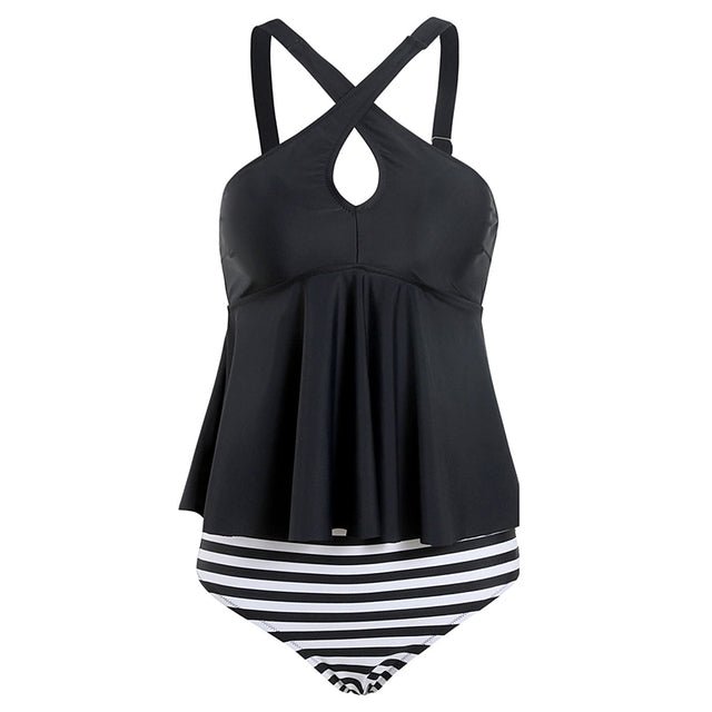 Maillot de Bain Vintage une Piece Noir Carreaux - Louise Vintage