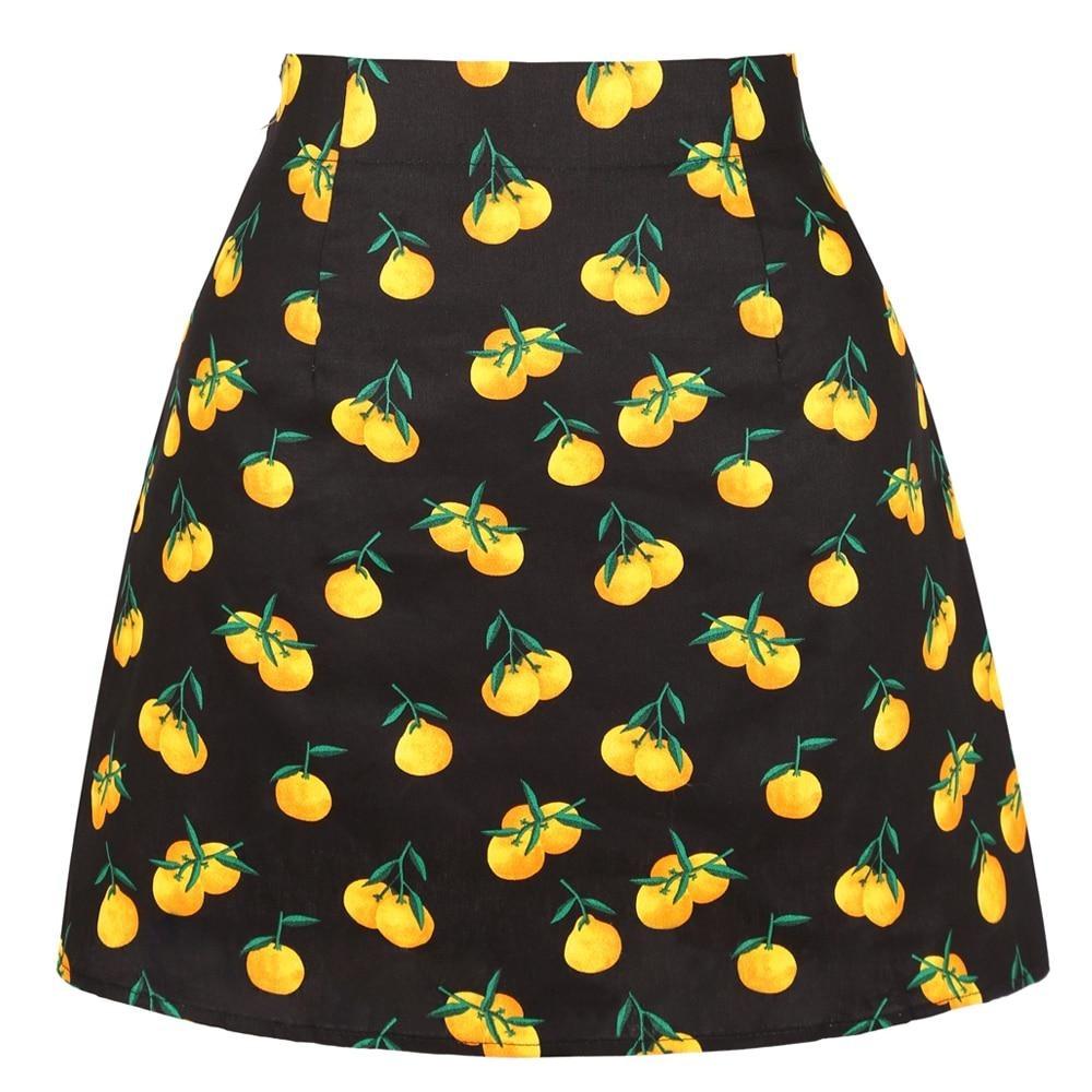 Mini Jupe Vintage Agrumes - Louise Vintage