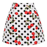 Mini Jupe Vintage Cerises et Pois