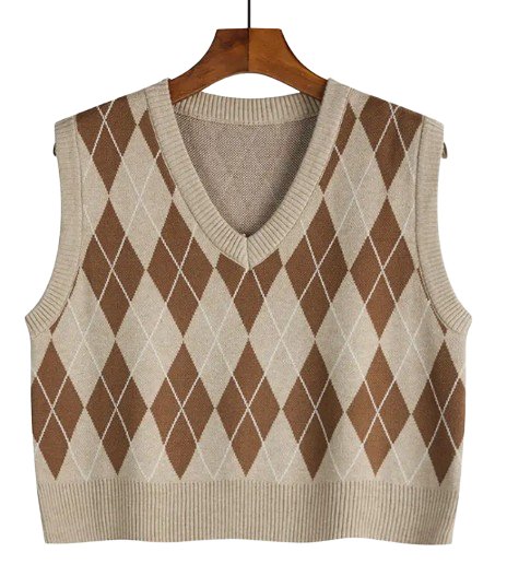 Petit Pull Vintage à Carreaux - Louise Vintage