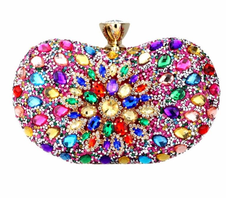 Petit Sac à Main Vintage Perles Rose - Louise Vintage