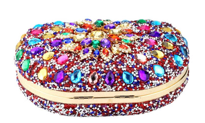 Petit Sac à Main Vintage Perles Rouge - Louise Vintage