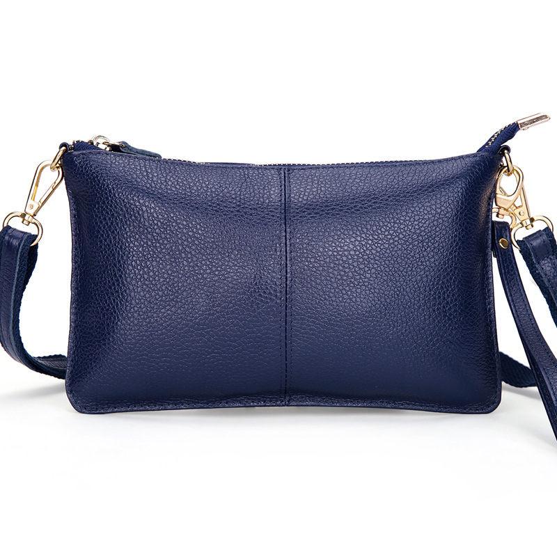Petit Sac Vintage Cuir Bleu - Louise Vintage