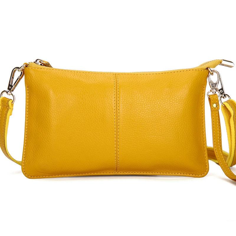 Petit Sac Vintage Cuir Jaune - Louise Vintage