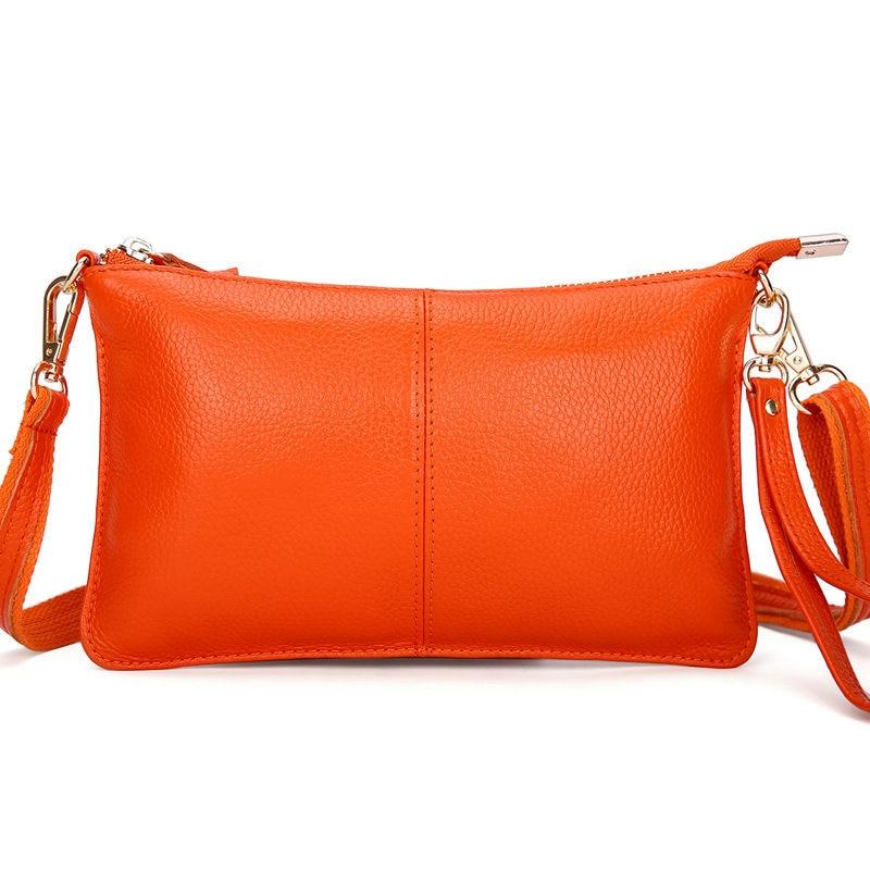 Petit Sac Vintage Cuir Orange - Louise Vintage