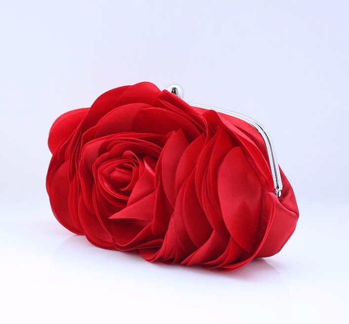 Petit Sac Vintage Fleur Rouge - Louise Vintage