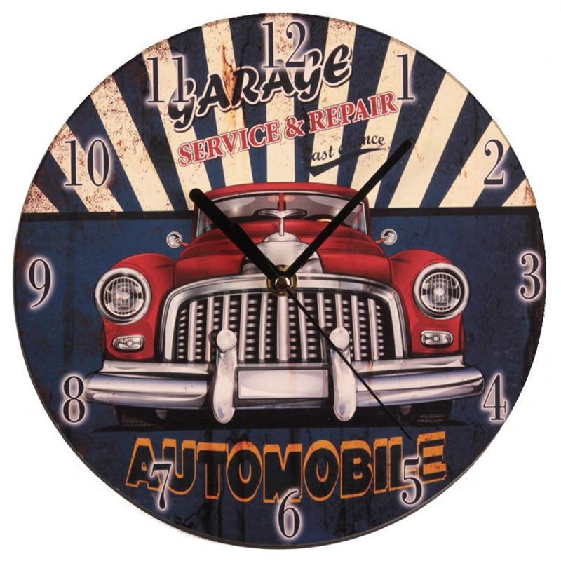 Petite Horloge Murale Vintage Garage - Louise Vintage