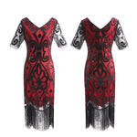 Robe Vintage<br> Années 20 Swing Rouge - Louise Vintage