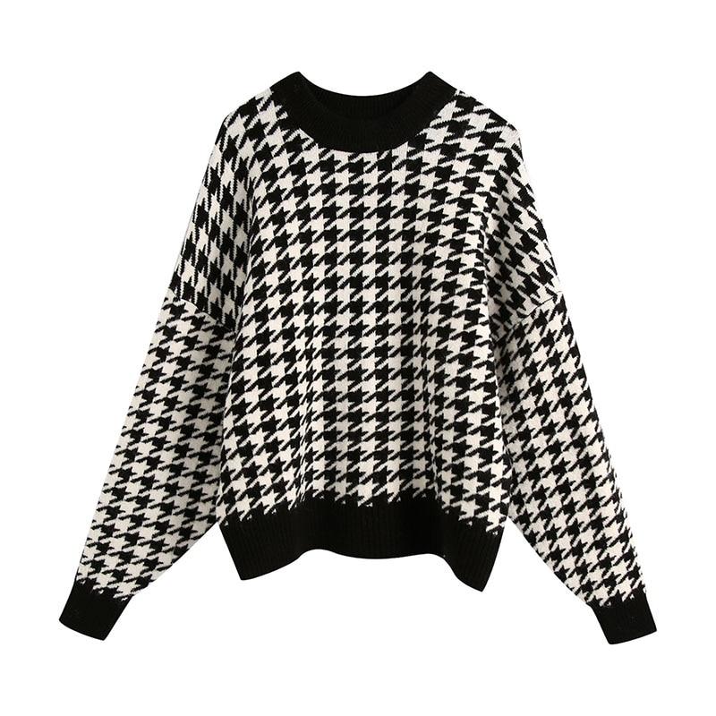 Pull Col Rond Vintage Noir - Louise Vintage