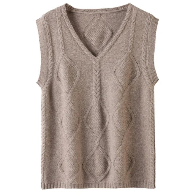 Pull Gilet Sans Manche Vintage - Louise Vintage