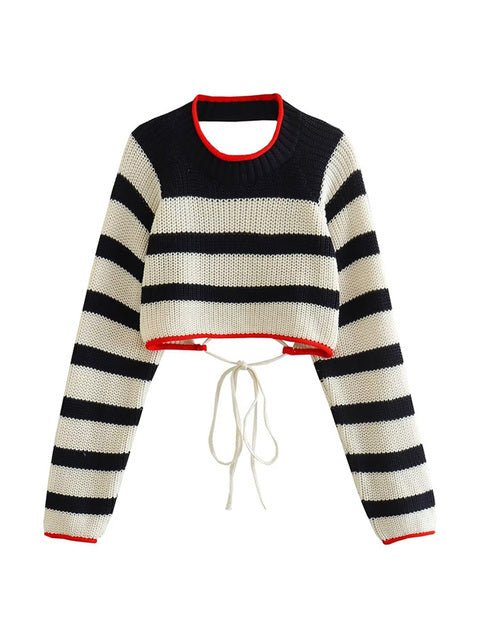 Pull Grosses Rayures Vintage - Louise Vintage