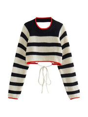 Pull Grosses Rayures Vintage
