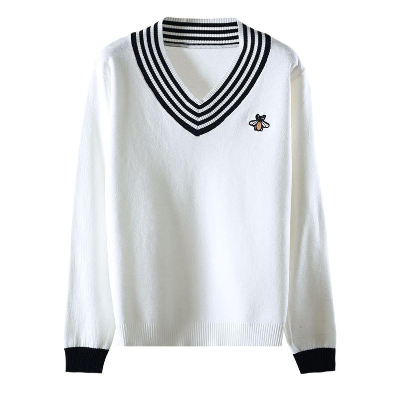 Pull Vintage Collège Blanc - Louise Vintage