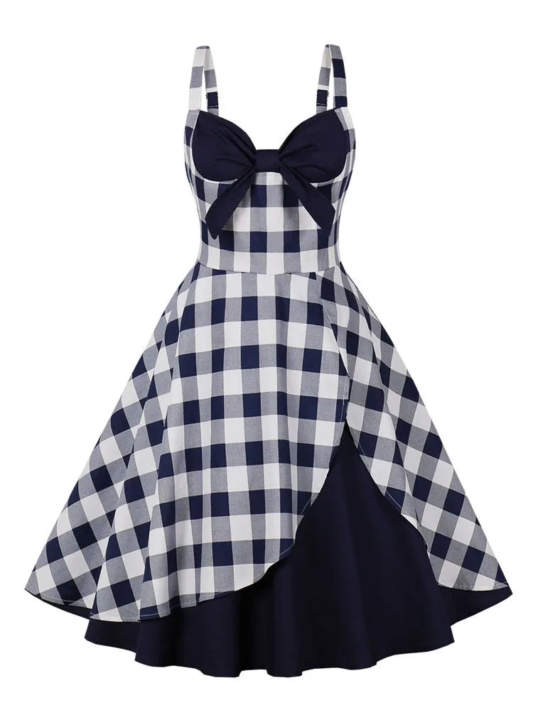 Robe à Carreaux Style Année 50 - Louise Vintage