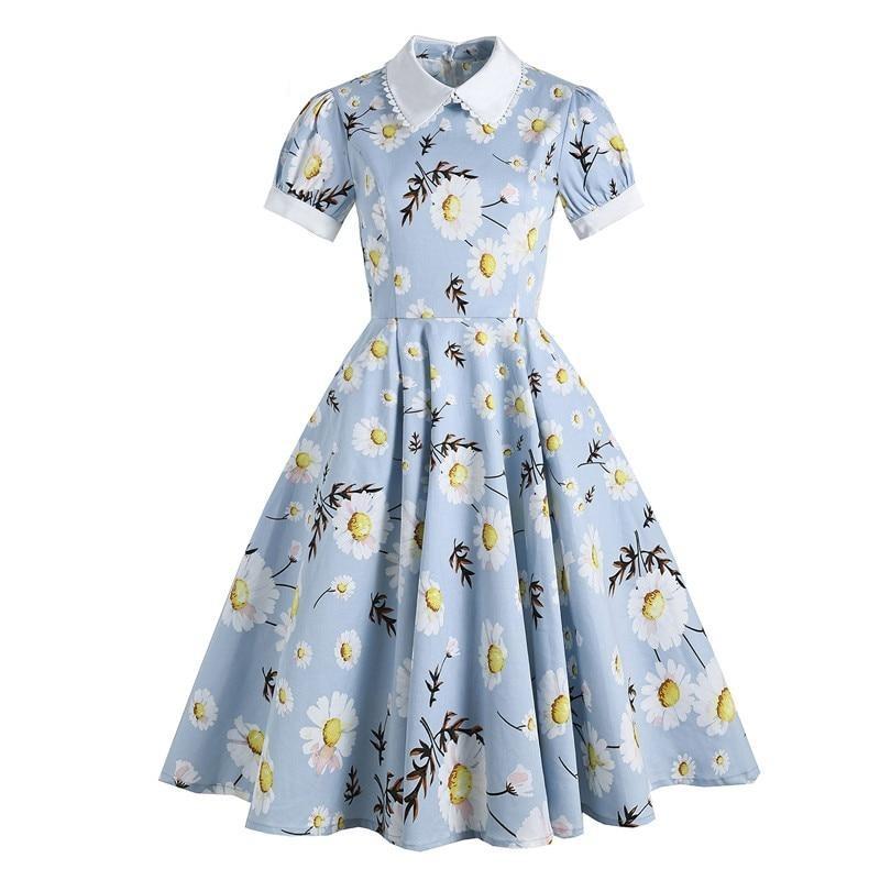Robe à Col Années 50 - Louise Vintage