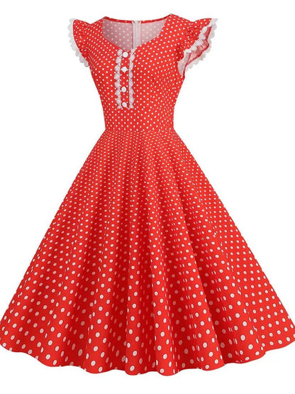 Robe a Petits Pois Vintage