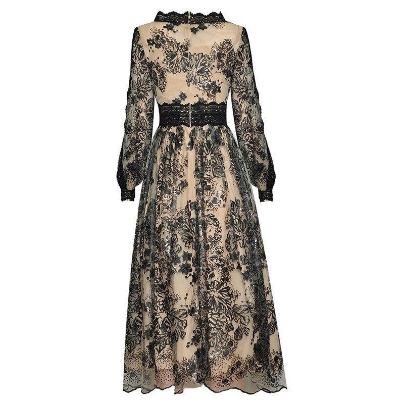 Robe Année 30 40 Noir - Louise Vintage