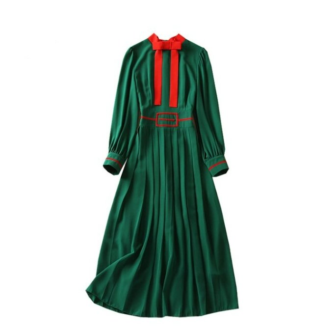 Robe Année 30 40 Verte - Louise Vintage