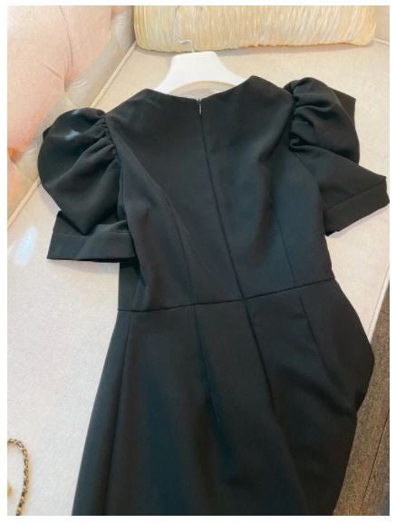 Robe Année 40 45 Noir - Louise Vintage