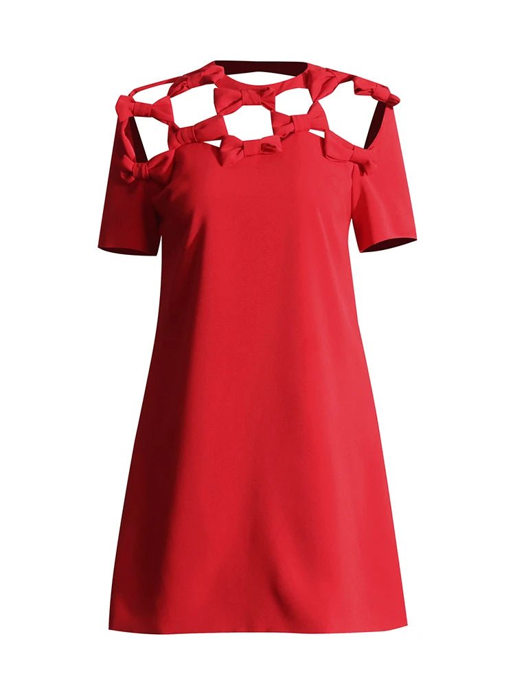 Robe Année 40 45 Rouge - Louise Vintage