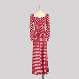 Robe Année 40 Rouge - Louise Vintage