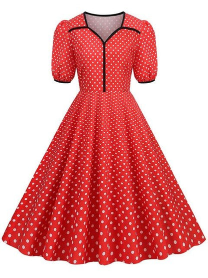 Robe Année 50 Avec Papillons - Louise Vintage