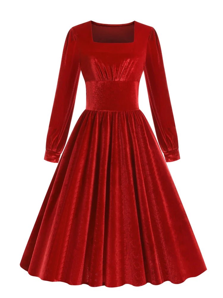 Robe Année 50 Chic Rouge - Louise Vintage