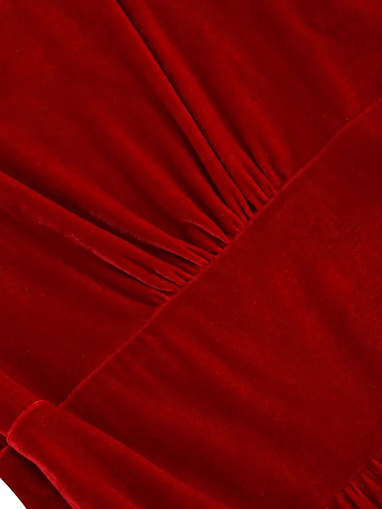 Robe Année 50 Chic Rouge - Louise Vintage