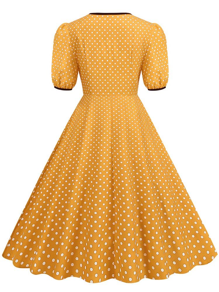 Robe Année 50 Jaune - Louise Vintage