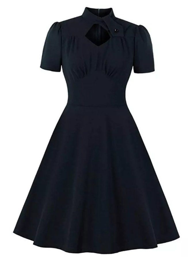 Robe Année 50 Noire - Louise Vintage