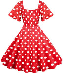 Robe Année 50 pas Cher Rouge - Louise Vintage
