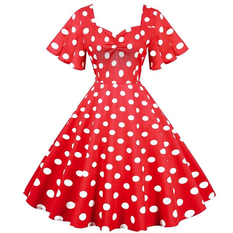 Robe Année 50 pas Cher Rouge - Louise Vintage