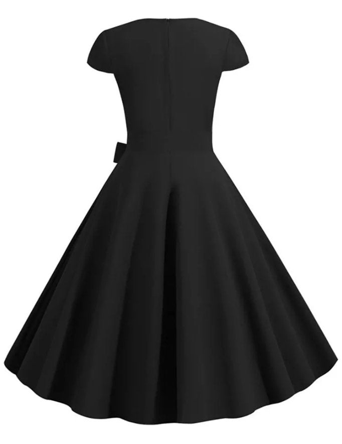 Robe Année 50 Pin Up Black - Louise Vintage