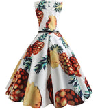 Robe Année 50 Pin Up pas Cher Ananas - Louise Vintage