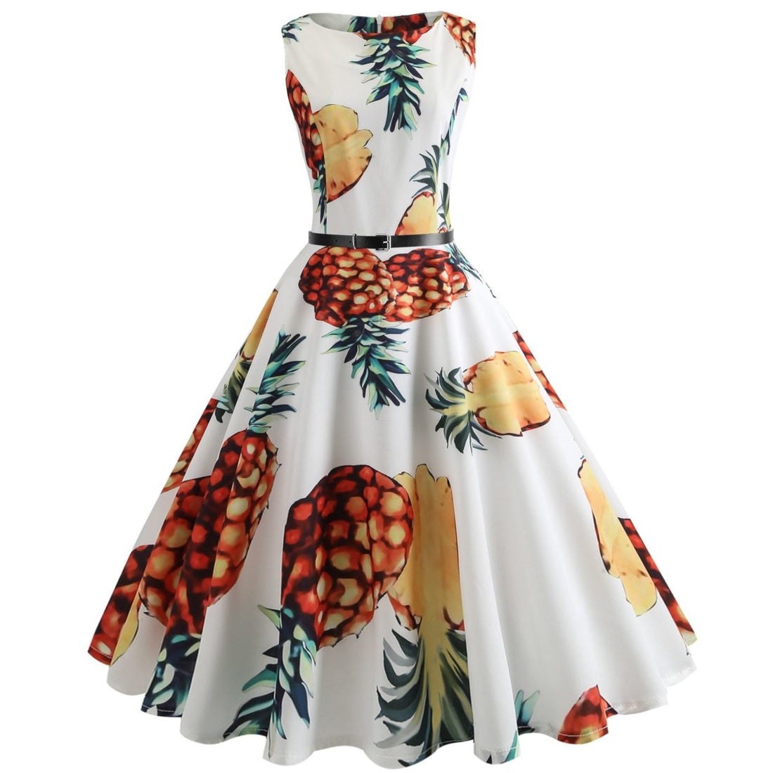 Robe Année 50 Pin Up pas Cher Ananas - Louise Vintage