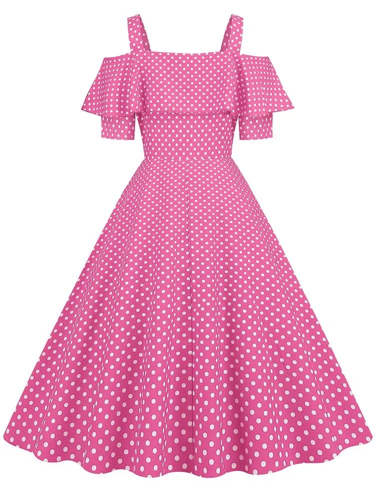 Robe Année 50 Pin Up pas Cher Rose - Louise Vintage