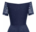 Robe Année 60 Soirée Marine - Louise Vintage
