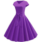 Robe Année 60 Vintage Violet - Louise Vintage
