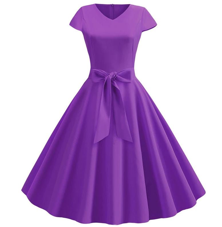 Robe Année 60 Vintage Violet - Louise Vintage