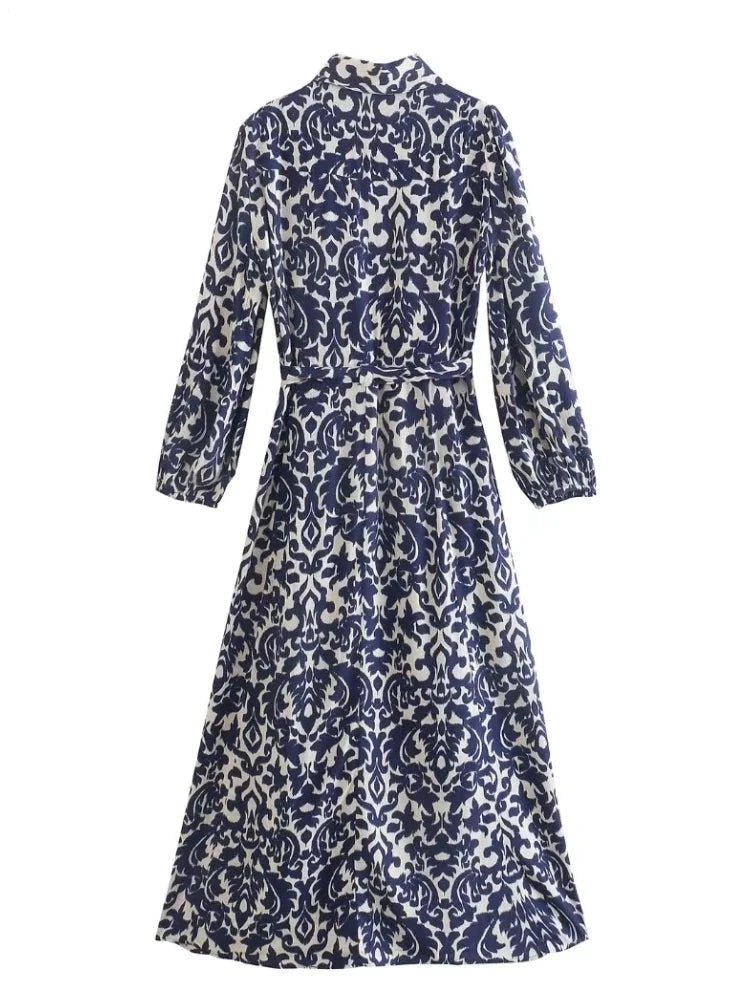 Robe Années 50 Bleu Marine Col Marin | Madame Vintage