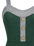 Robe Année 70 Grande Taille Verte - Louise Vintage