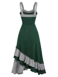 Robe Année 70 Grande Taille Verte - Louise Vintage