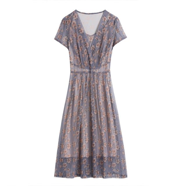 Robe Année 70 Hippie Fleurie - Louise Vintage