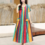 Robe Année 70 Hippie Grande Taille - Louise Vintage