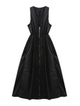 Robe Année 70 Hippie Noire - Louise Vintage