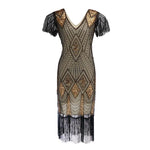 Robe Années 20 Folies Beige - Louise Vintage
