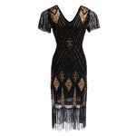 Robe Années 20 Folies Noire - Louise Vintage