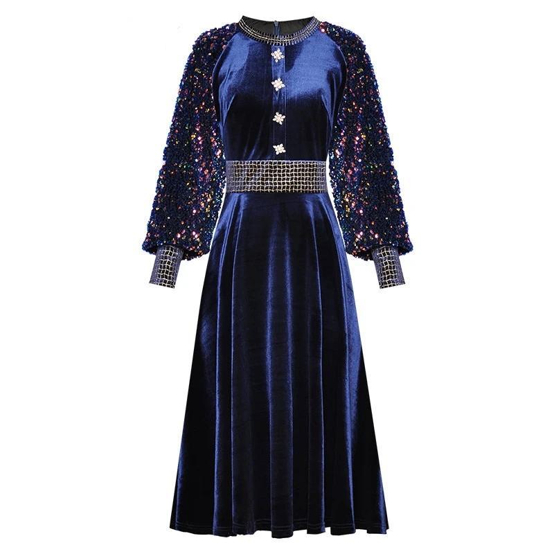 Robe Années 40 à Paillettes - Louise Vintage