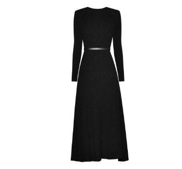 Robe Années 40 Asymétrique Noire - Louise Vintage