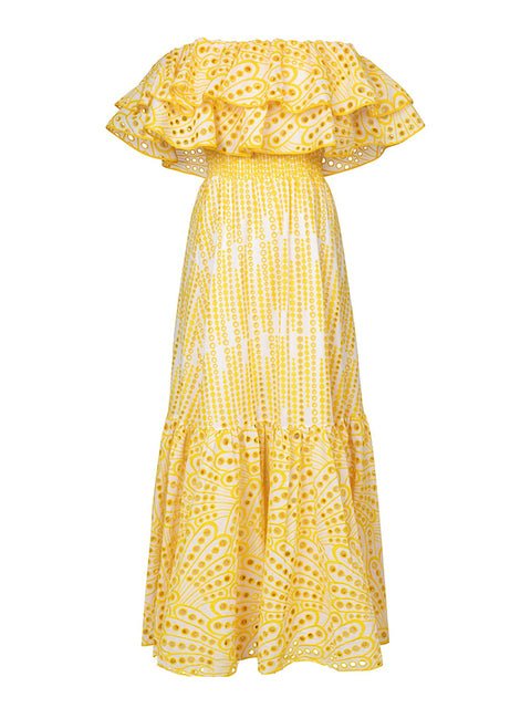 Robe Années 40 Chic Jaune - Louise Vintage